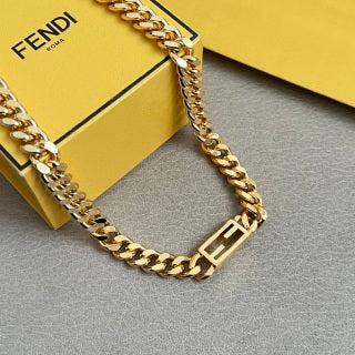 Fendi Vela FF Bold Chain Necklace