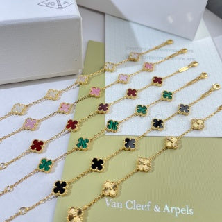 Van Cleef & Arpels Alhambra Colorful Clover Bracelet Collection
