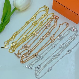Hermès Long Chaine d’Ancre Lariat Necklace