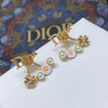 Dior Jardin Floral Pearl Earrings