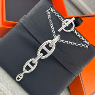 Hermès Equestrian Link Chain Necklace