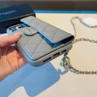 Chanel Quilted Chain Strap Phone Case